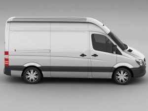 3d models mercedes sprinter 2014 high roof 3D Модель
