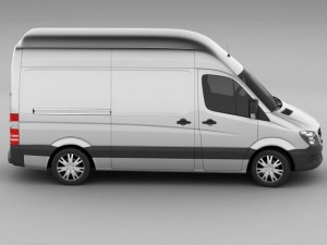 3d models mercedes sprinter 2014 high roof 3D Модель