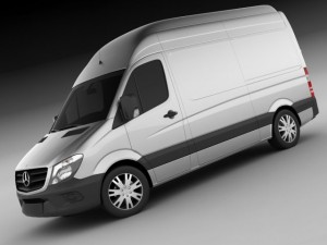 3d models mercedes sprinter 2014 high roof 3D Модель