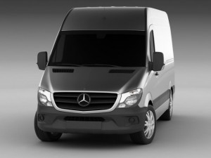 3d models mercedes sprinter 2014 high roof 3D Модель