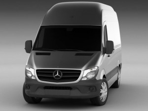 3d models mercedes sprinter 2014 high roof 3D Модель