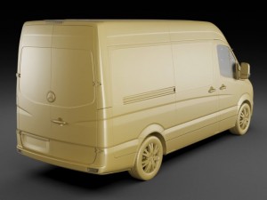 3d models mercedes sprinter 2014 high roof 3D Модель