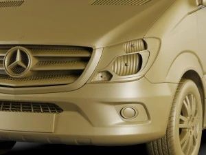 3d models mercedes sprinter 2014 high roof 3D Model