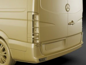 3d models mercedes sprinter 2014 high roof 3D Model