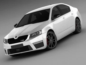 skoda octavia rs sedan 2014 3D Model