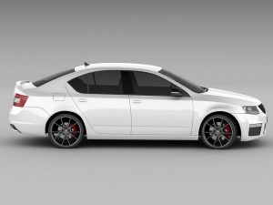 skoda octavia rs sedan 2014 Modelo 3D