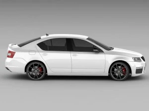 skoda octavia rs sedan 2014 3D Model