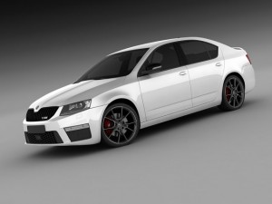 skoda octavia rs sedan 2014 Modelo 3D
