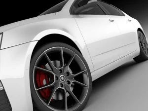 skoda octavia rs sedan 2014 3D Model