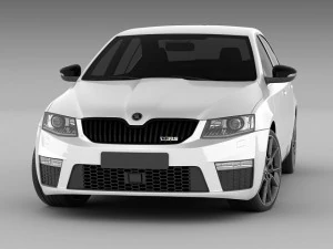 skoda octavia rs sedan 2014 3D Model