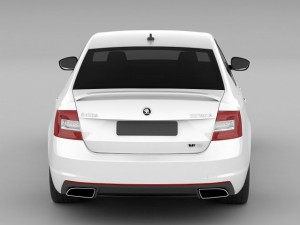 skoda octavia rs sedan 2014 Modelo 3D