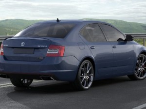 skoda octavia rs sedan 2014 Modelo 3D
