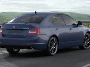 skoda octavia rs sedan 2014 3D Model
