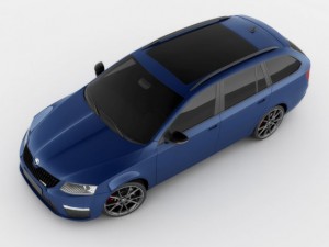skoda octavia combi rs Model 3D