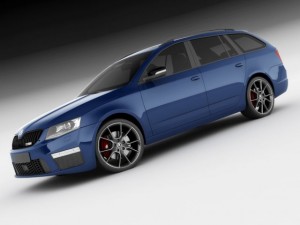 skoda octavia combi rs Model 3D