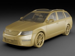 skoda octavia combi rs Model 3D