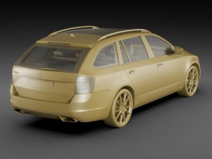 skoda octavia combi rs Model 3D