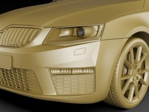 skoda octavia combi rs Model 3D