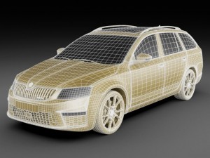 skoda octavia combi rs Model 3D