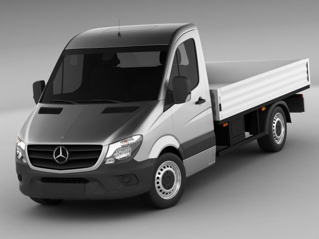 mercedes sprinter 2013 pickup 3D Model .c4d .max .obj .3ds .fbx .stl .blend 