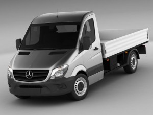 mercedes sprinter 2013 pickup 3D Model
