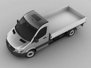 mercedes sprinter 2013 pickup 3D Model