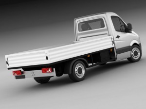 mercedes sprinter 2013 pickup 3D Model