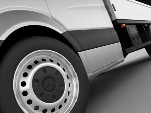 mercedes sprinter 2013 pickup 3D Model
