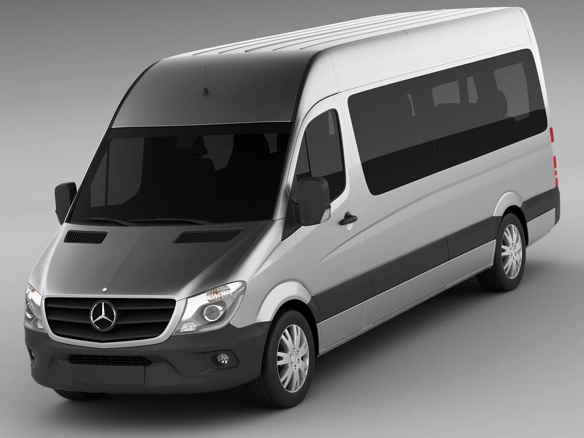 mercedes sprinter 2013 minibus 3D Model .c4d .max .obj .3ds .fbx .stl .blend 