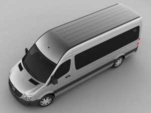 mercedes sprinter 2013 minibus Modelo 3D