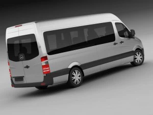 mercedes sprinter 2013 minibus 3D Model