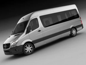 mercedes sprinter 2013 minibus 3D Model