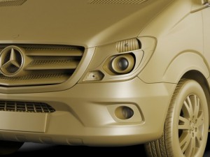 mercedes sprinter 2013 minibus Modelo 3D