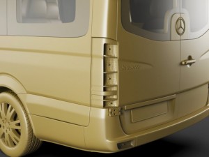 mercedes sprinter 2013 minibus Modelo 3D