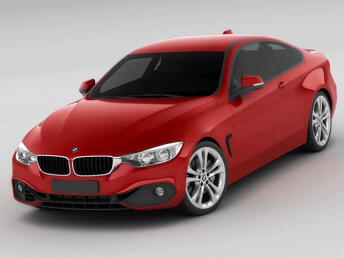 b m w 4 coupe f32 my2014 3D Model .c4d .max .obj .3ds .fbx .stl .blend 
