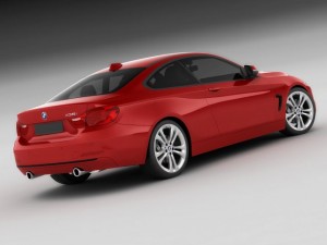 b m w 4 coupe f32 my2014 3D Model