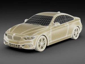 b m w 4 coupe f32 my2014 3D Model