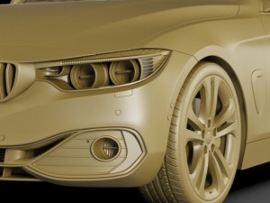 b m w 4 coupe f32 my2014 3D Model