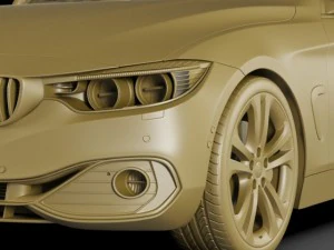 b m w 4 coupe f32 my2014 3D Model
