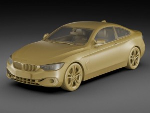 b m w 4 coupe f32 my2014 3D Model