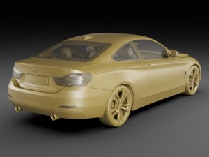 b m w 4 coupe f32 my2014 3D Model