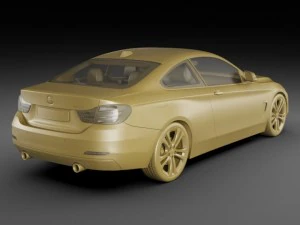 b m w 4 coupe f32 my2014 3D Model