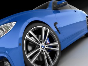 b m w 4 f32 coupe m package 3D Model