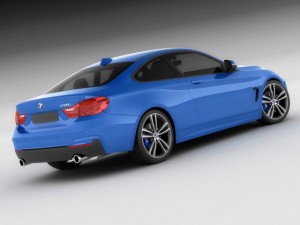 b m w 4 f32 coupe m package 3D Model