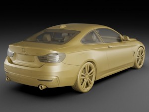b m w 4 f32 coupe m package 3D Model