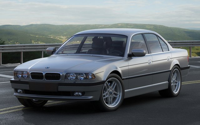 b m w 7 e38 1994 2001 Model 3D .c4d .max .obj .3ds .fbx .stl .blend 