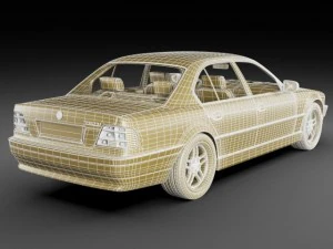b m w 7 e38 1994 2001 3D Model