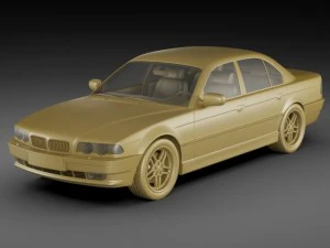 b m w 7 e38 1994 2001 3D Model