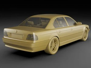 b m w 7 e38 1994 2001 3D Model