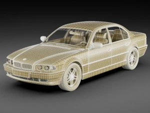 b m w 7 e38 1994 2001 3D Model